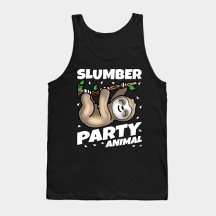 Slumber Party- Sloth Party Animal Tank Top